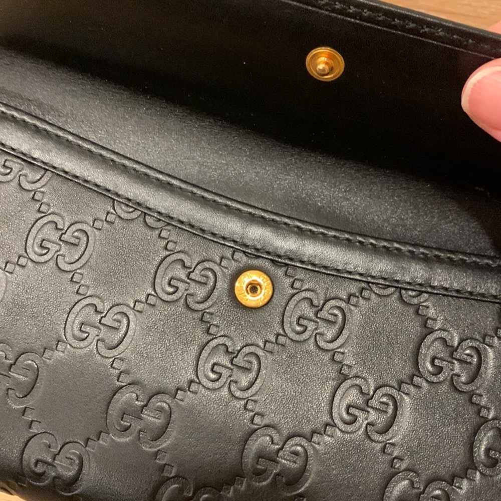 Gucci Guccissma leather logo wallet black - Picture 7 of 13